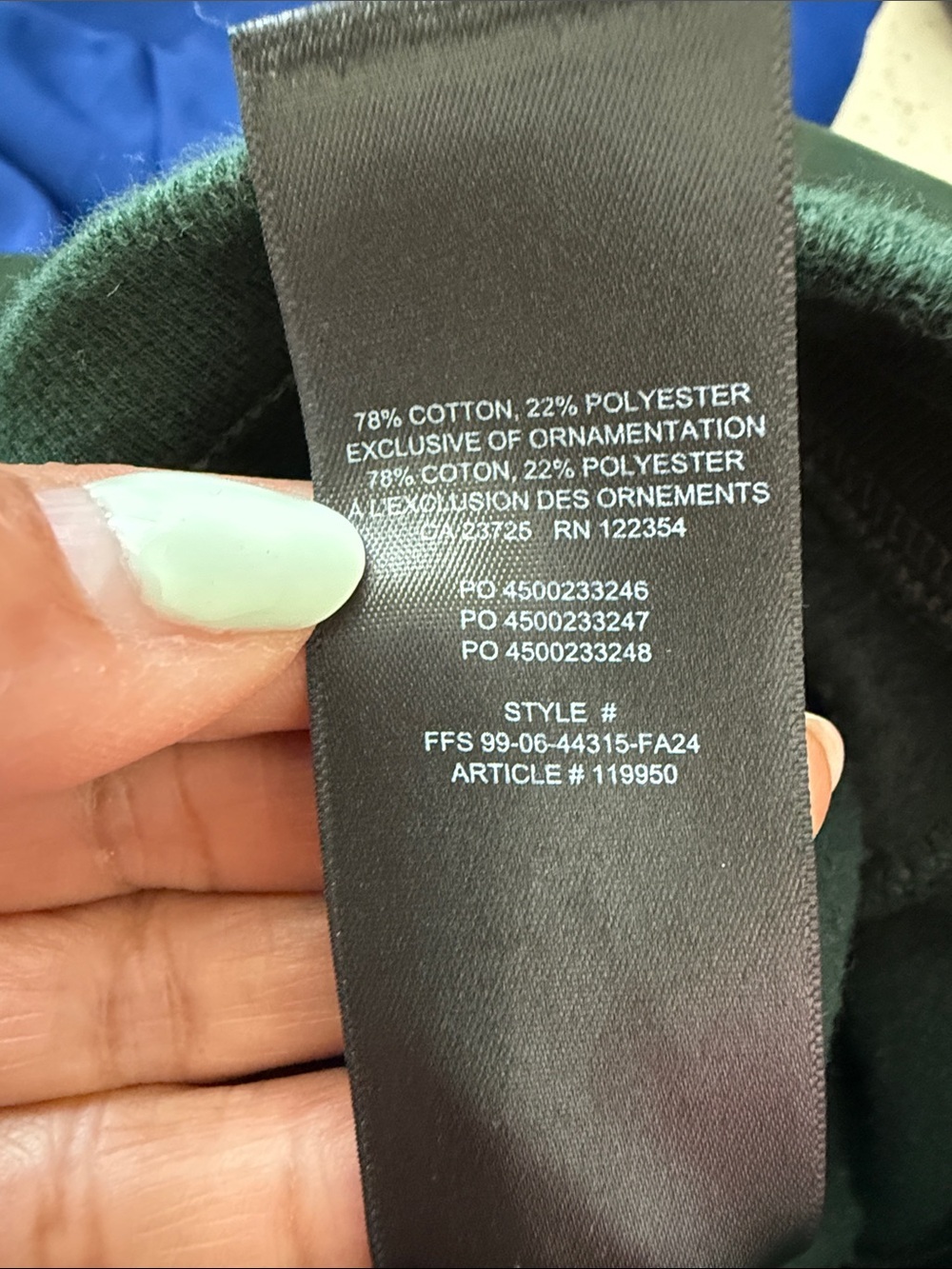 Aritzia Women’s Dark Green Drawstring Sweatpants - Picture 10 of 10